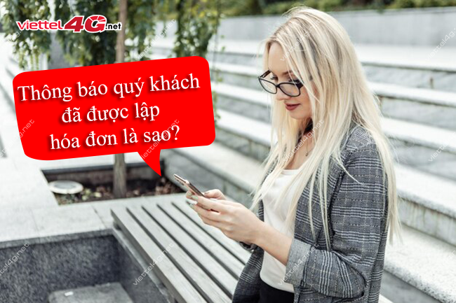 Thông báo quý khách đã được lập hóa đơn