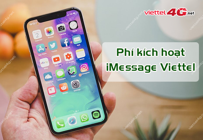 Phí kích hoạt iMessage Viettel 