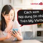 Cách xem nội dung tin nhắn trên My Viettel