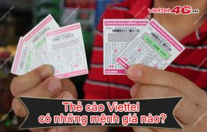 Thẻ cào Viettel có những mệnh giá nào?