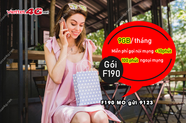 dang ky goi F190 Viettel goi F190 Viettel
