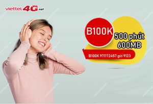 Đăng ký gói cước B100K Viettel