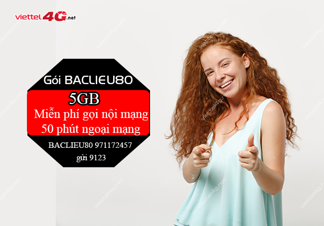 Gói BACLIEU80 của Viettel Gói BACLIEU80 của Viettel
