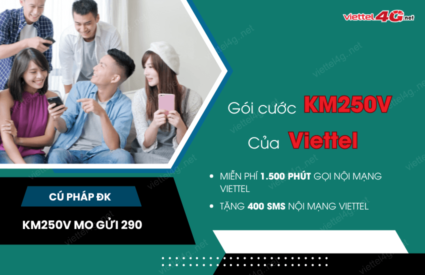 Cach dang ky goi KM250V Viettel cho sim