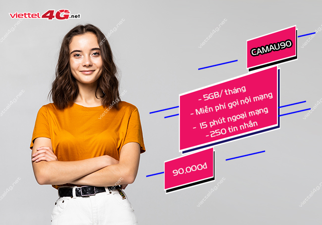 Đăng ký gói CAMAU90 Viettel Đăng ký gói CAMAU90 Viettel