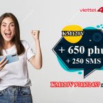 Đăng ký gói KM120V Viettel