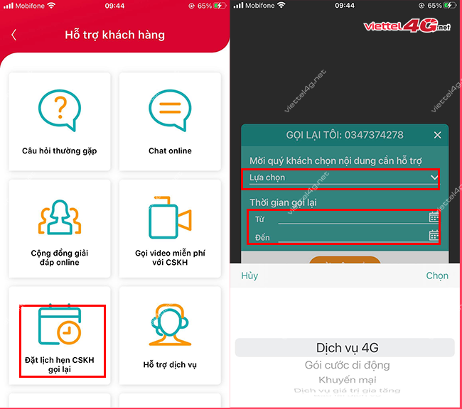 Cách yêu cầu tổng đài Viettel gọi lại Cách yêu cầu tổng đài Viettel gọi lại