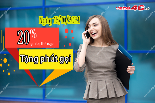 Khuyến mãi Viettel ngày 18/10/2021 Khuyến mãi Viettel ngày 18/10/2021