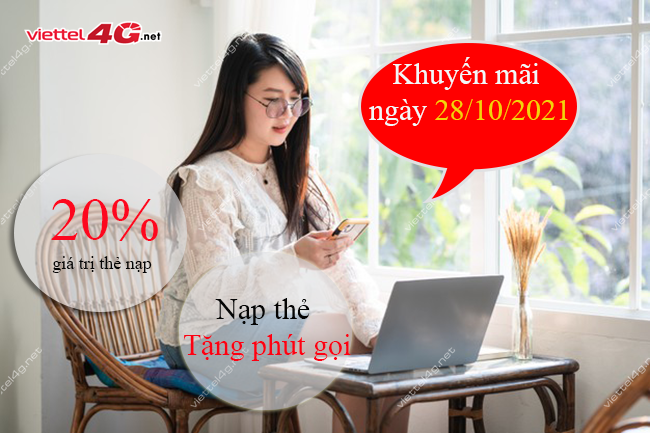 Viettel khuyến mãi ngày 28/10/2021 Viettel khuyến mãi ngày 28/10/2021