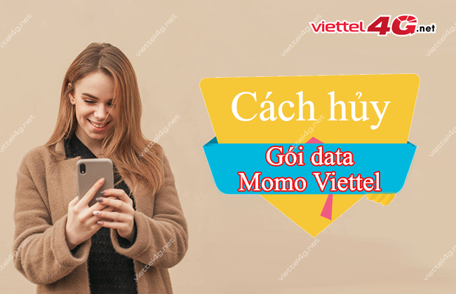 Cách hủy gói data Momo