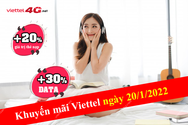 Khuyến mãi Viettel ngày 20/1/2022