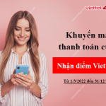 Khuyến mãi thanh toán cước nhận điểm Viettel++