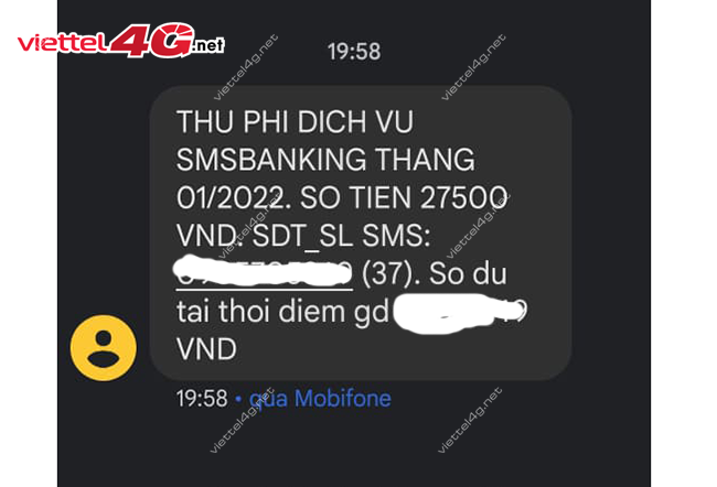 phí dịch vụ SMSbanking Vietcombank tháng 1/2022 phí dịch vụ SMSbanking Vietcombank tháng 1/2022