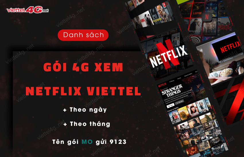 goi 4g xem netflix viettel