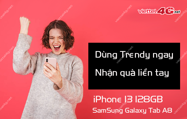 Khuyến mãi dùng Trendy ngay nhận quà liền tay