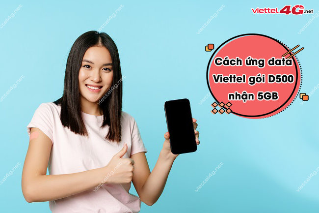 cach ung data goi D500 Viettel 