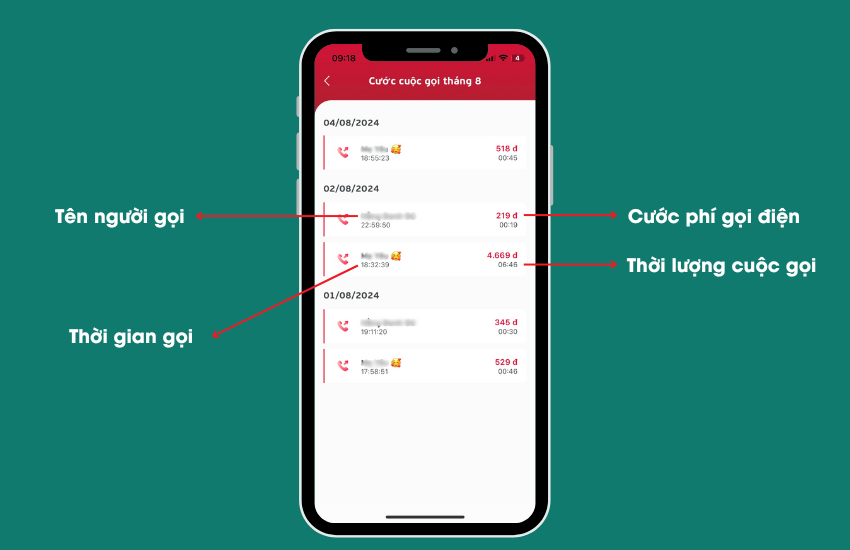 Cach tra cuu lich su goi dien cua nguoi khac