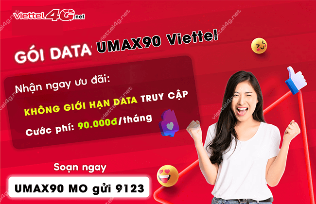 dang ky goi cuoc UMAX90 sim viettel