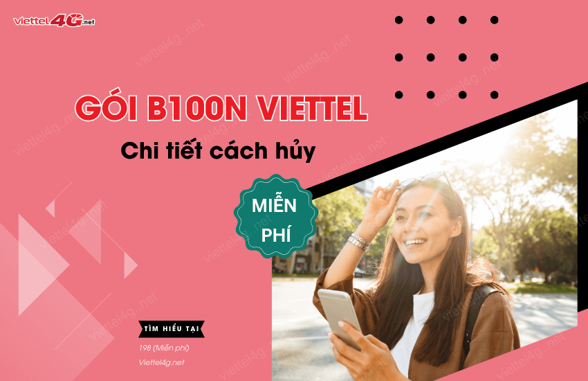 Cach huy goi cuoc B100N Viettel tra sau