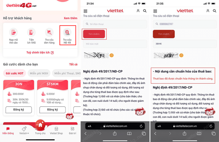 Cách tra cứu thông tin thuê bao Viettel của mình, người khác