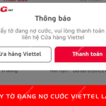 so giay to dang no cuoc viettel