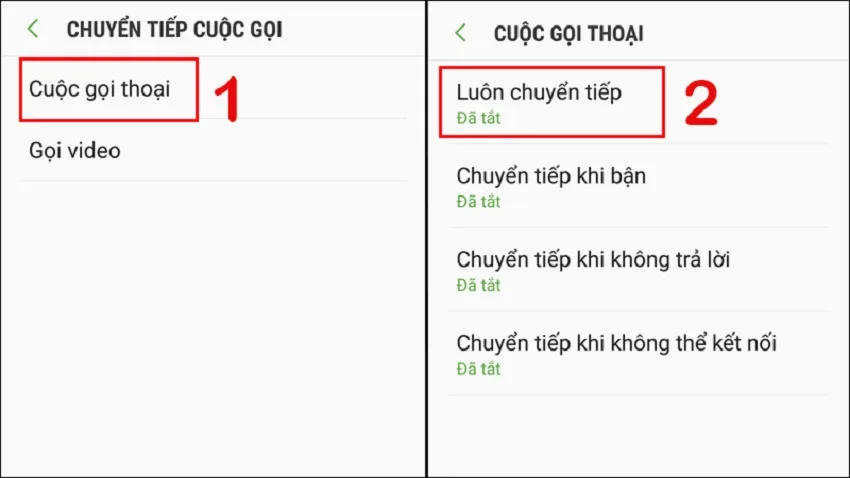 tat chuyen huong cuoc goi viettel 