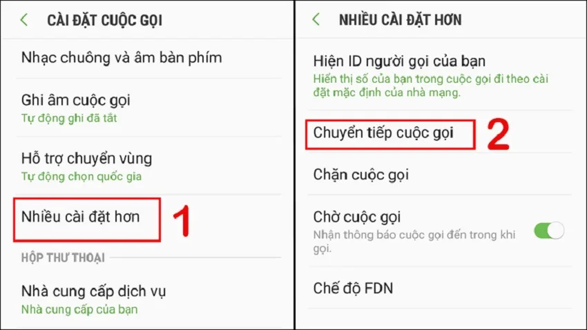 tat chuyen huong cuoc goi viettel 