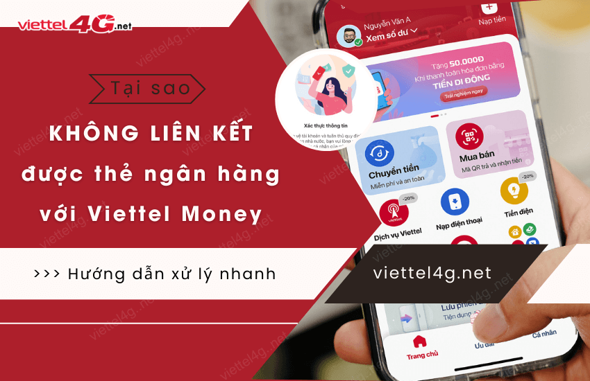 khong lien ket duoc the ngan hang voi viettel money