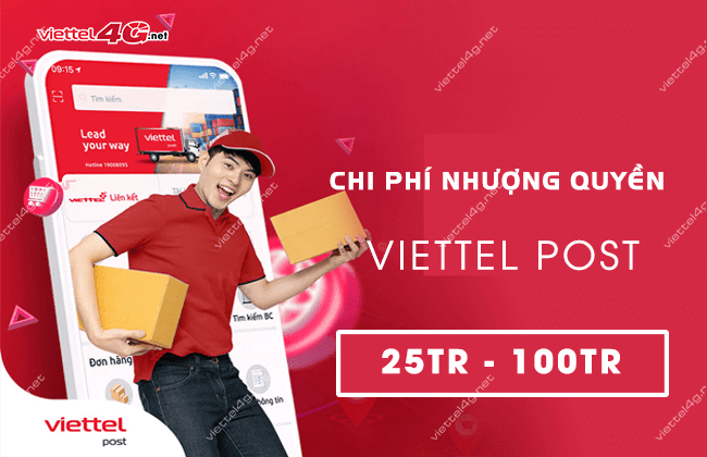 chi phi nhuong quyen viettel post bao nhieu