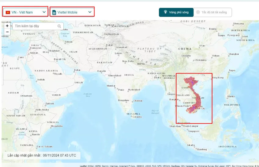 Cach kiem tra vung phu song 5G Viettel