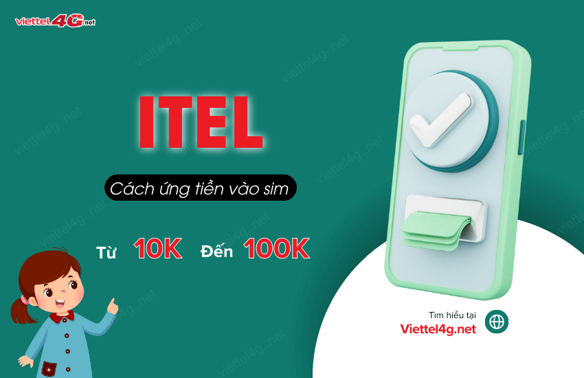 Cach ung tien sim itel 10K - 100K