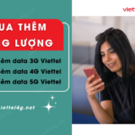 cach mua them dung luong 4g viettel