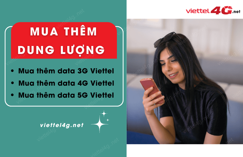 cach mua them dung luong 4g viettel