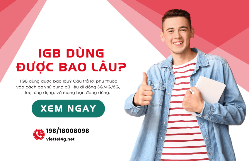 1gb dung duoc trong bao lau