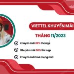 cac ngay khuyen mai nap the viettel thang 11 2023