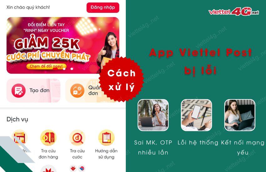 app viettel post bi loi