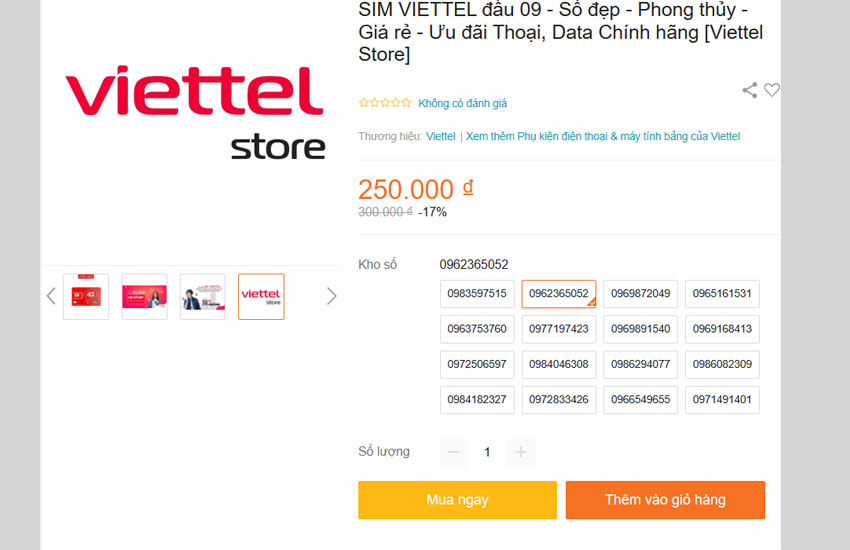 cach mua sim online viettel store