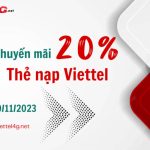 khuyen mai 20 the nap viettel 10 11 2023