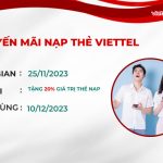 khuyen mai nap the viettel 25 11 2023