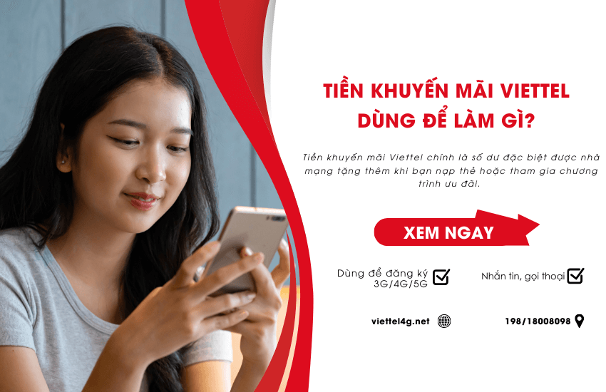 tien khuyen mai viettel dung de lam gi