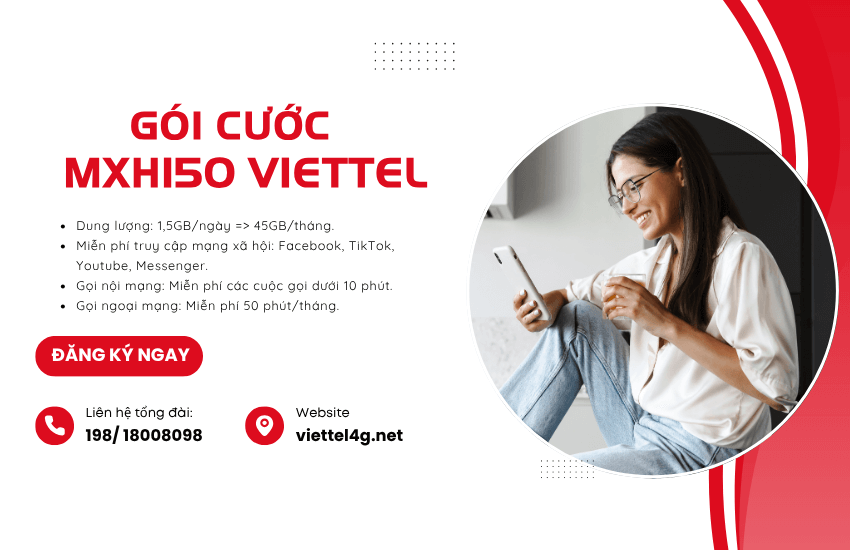 goi cuoc mxh150 viettel