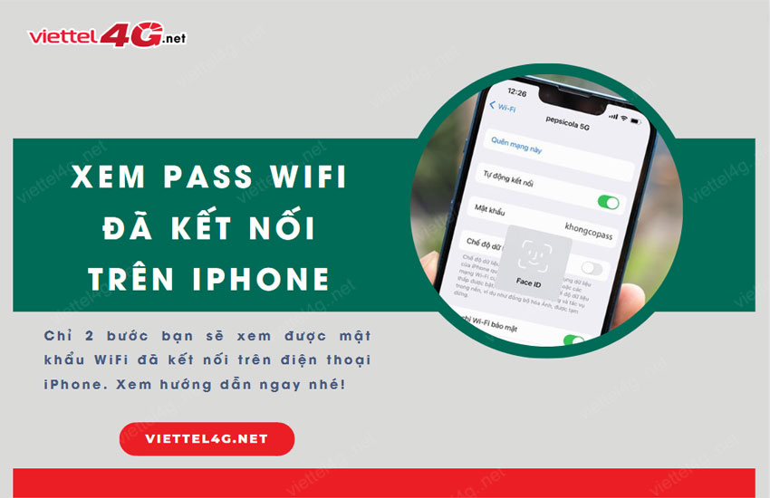 xem pass wifi da ket noi tren iphone