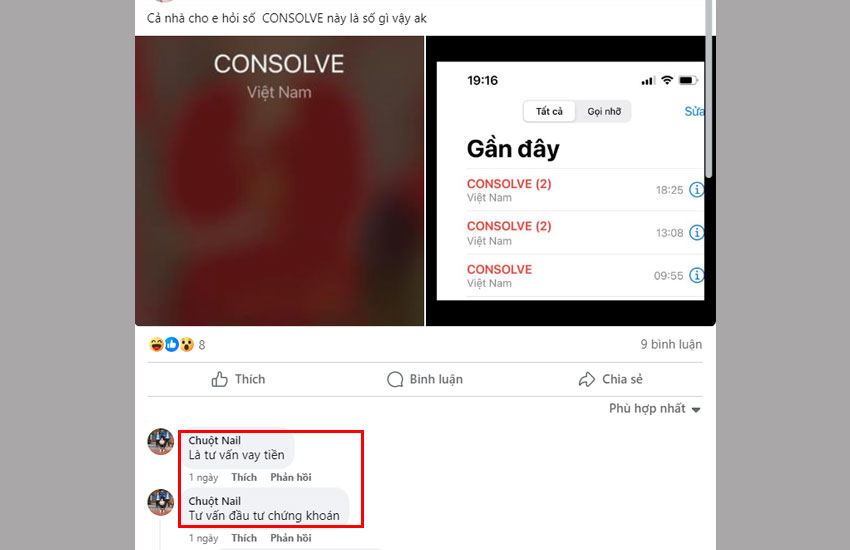 so dien thoai consolve