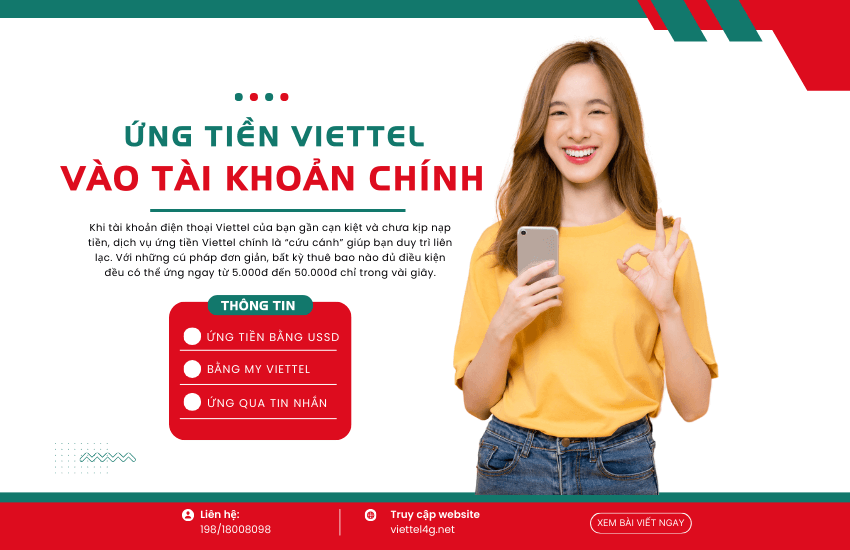 cach ung tien viettel vao tai khoan chinh ung tien viettel