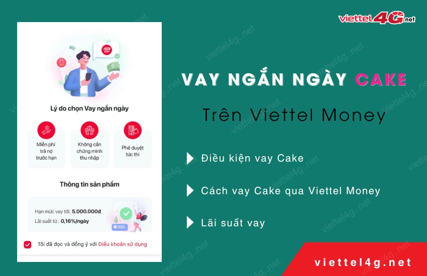 vay ngan ngay cake tren viettel money