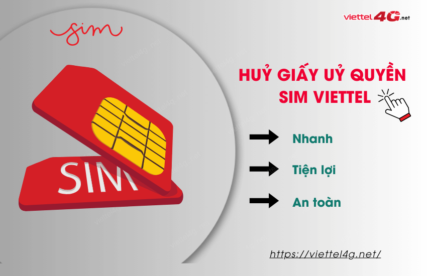 huong dan xoa uy quyen sim viettel