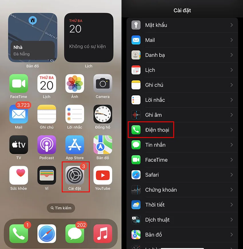 tat doc ten nguoi goi den tren ios 17