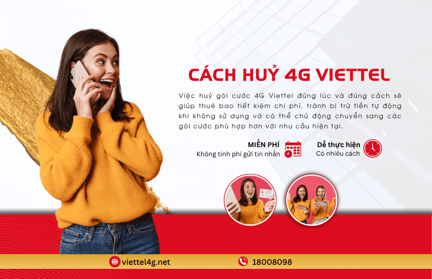 cach huy goi 4g cua viettel cach huy 4g cua viettel