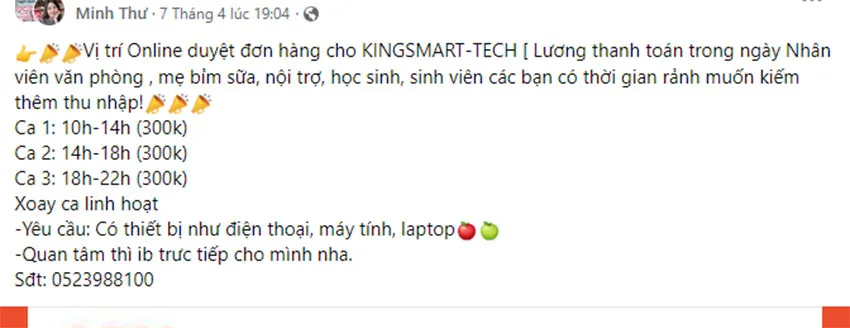 kingsmart lua dao đung khong?