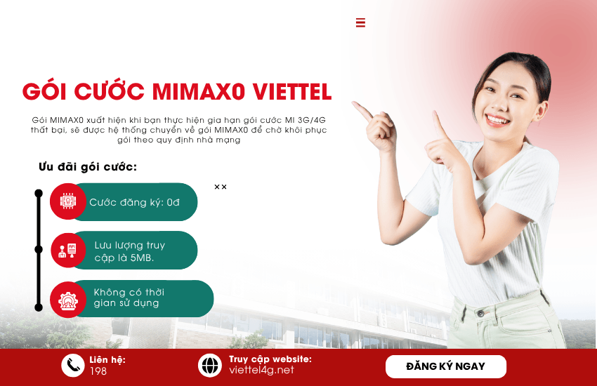 goi cuoc mimax0 viettel
